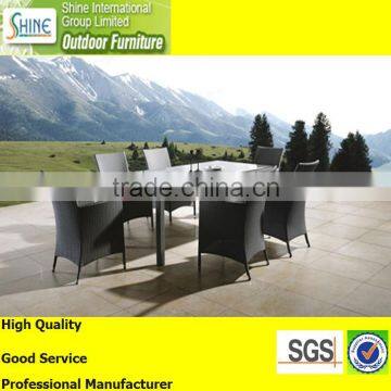 Hot Sale New Design 7 pieces Table and Chair Garden Furniture, Morden Dining Table and Chair Outdoor Furniture