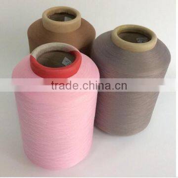 Factory Prices High Quality Raw White Spandex Covered Yarn Spandex /nylon Covered Yarn for Weaving 420*140 photo-2