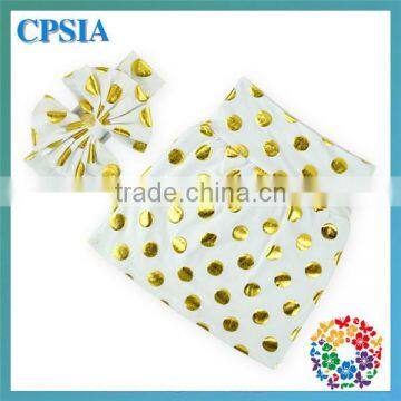 Stylish Girl Black Gold Polka Dot Ballet Wrap Cute Skirts For Kids photo-3