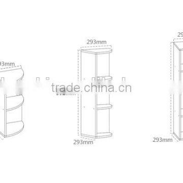 2016 MDF Wood Corner Rack Wooden Corner Shelf Higher Quality Storage Organizer photo-5