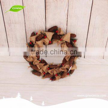 GNW CHWR-1605030 High Quality Pine Cones Wreath for Christmas Decoration photo-2