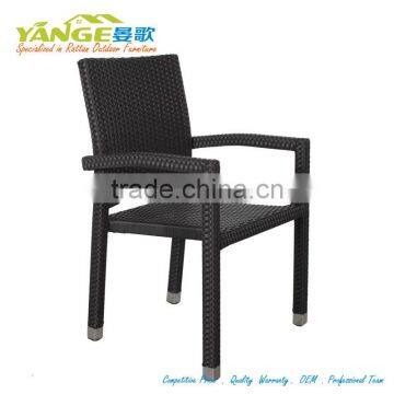 resin wicker material rattan garden furniture cane bistro chair