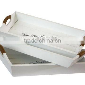 Cao Xian Set of 3 Antique Wooden Box For Fruit Vegetables photo-2