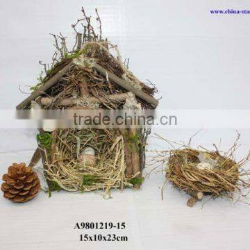 natural grass birdhouse