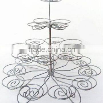 4 Tier Cupcake Stand Metal Holder Tower Wedding Birthday Party Dessert Display photo-3
