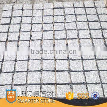 Grey granite paver stone flamed granite paving stone on mesh