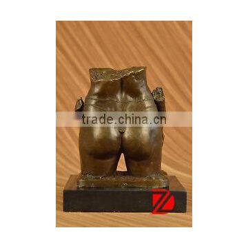 Bronze half woman body statues