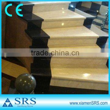 Polished marble laminate stair treads