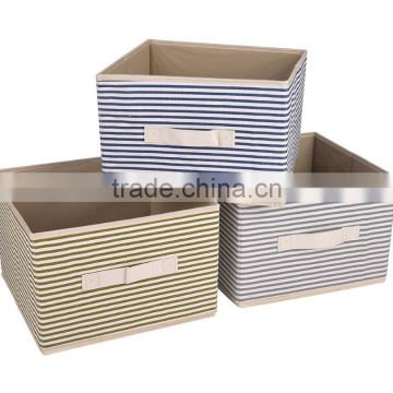 Uncovered Classical Stripe Storage Box