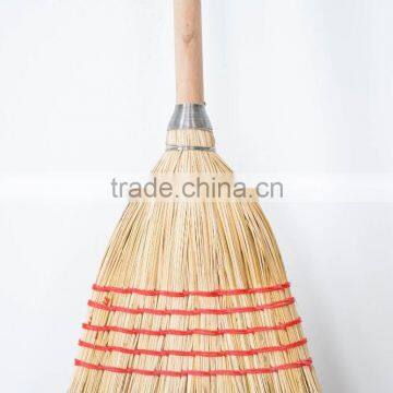 5 Stitches Long Handle Natural Sorghum Corn Broom photo-3