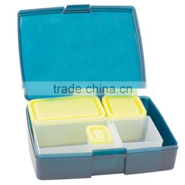 High Quality Multicolor Leak-proof Bento Lunch Box With 5 Removable Containers photo-2