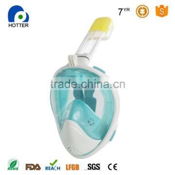 Full Face Full View Panoramic Snorkeling Mask with Tubeless Design