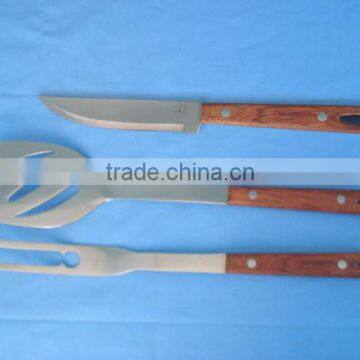 3 pcs BBQ tool set/deluxe Grill Set/ bbq accessories