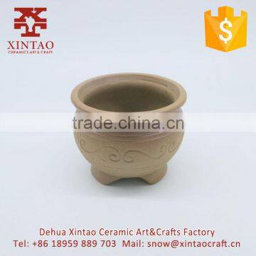 2017 Antique ceramic flower pot large unglazed pots for succulent plant