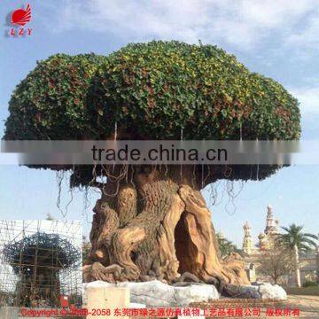 Natural look artificial banyan tree outdoor 20 meter high banyan ficus tree