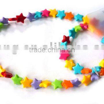 kids Rainbow beads bracelet and necklace set