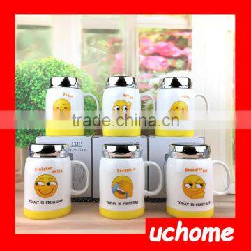 UCHOME Lovely Ceramic Emoji Coffee Mug Wholesale,2017 Popular Ceramic Emoji Mug For Sale photo-4