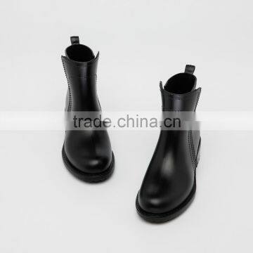 Solid Color Unique Low Cut Fashion PVC Waterproof Women Shoes Boots Rain Boots Wellies photo-6
