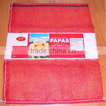 wholesale PP leno mesh bag China / onion sacks 50x80cm