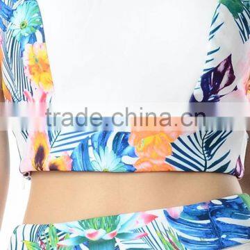 Floral Print Maxi Dress 2 Pieces Set Woman Fashion Going Out Casual Dress photo-3