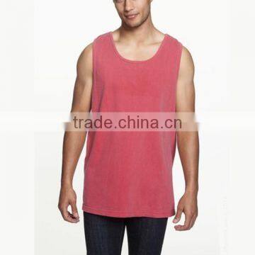 Cheap Cotton/Spandex rib gym tank top men