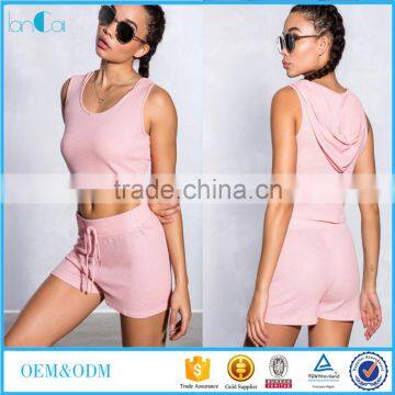 2017 New Tank Top and Shorts Sports two piece wear