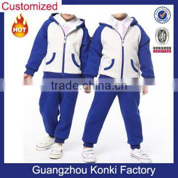 Factory OEM latest cotton boy and girl sport wear school uniform