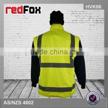 hi Vis Reflective Pull-apart Safety Bodywarm Vest photo-6