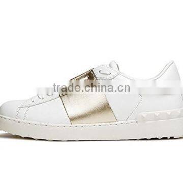 Adult white black leather sneakers shoe liquidation closeouts