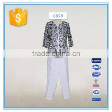 ladies jacket and pants embroidery formal pant suit