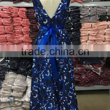 2016 Latest New Selling Printed Halter Sleeveless Formal Long Dress photo-5