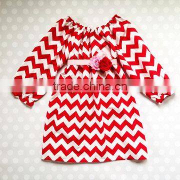 Wholesale Girls Chevron Dress Toddler Girl Dresses Simple Dress For Kids