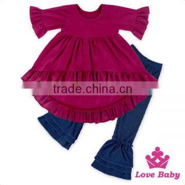 wholesale children's boutique clothing set bulk wholesale kids clothing Baby Girls Boutique Outfits