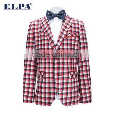 ELPA Kids Jacket 2015 Style Casual Blazer Plaid Boys Blazer With Elbow Patches photo-6