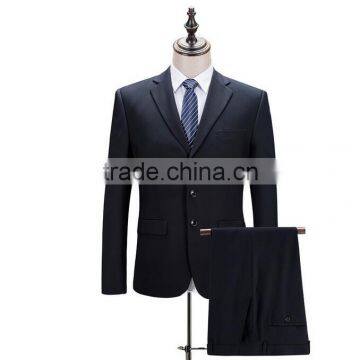 custom black formal 2 piece latest design slim fit men classic business coat pant suit