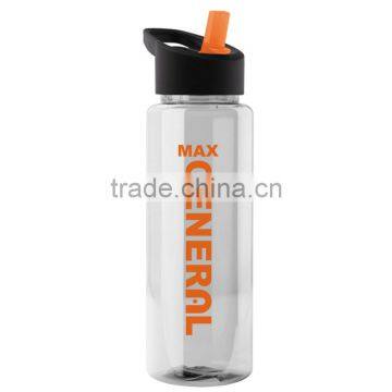 USA Made 32 oz Transparent Sports Bottle With Flip Straw Lid - BPA/BPS-free, FDA Compliant and Comes With Your Logo photo-5