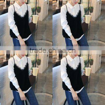 Polyester Crop Top Tank Top2014 New Arrive Women Different Size for Choice & Short Front Long Back Printed photo-2