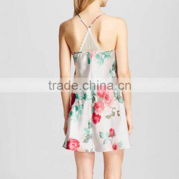 Fashion Girls Custom 2017 Sexy Ladies Fancy Pajamas Set Elegant Printed Pyjamas Set photo-4