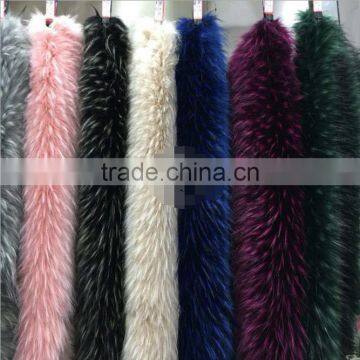 High imitation multi-color raccoon fur imitation artificial fur imitation fox fur collar fur fabric