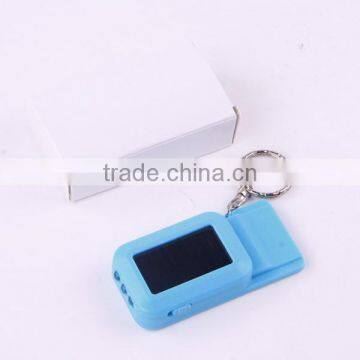 Mini Solar Power Rechargeable Flashlight Keychain photo-6