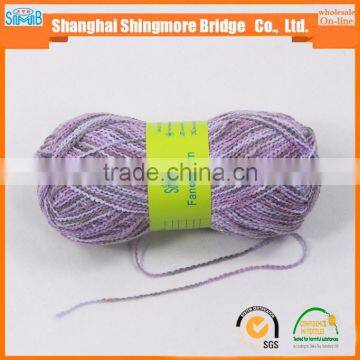 China Fantasy Yarn Supplier Shingmore Bridge Cheap Selling Good Quality 100 Polyester tt Wave Yarn for Hand Knitting photo-2