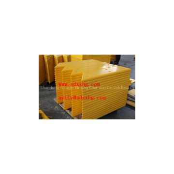 Rubber coated uhmwpe pad ,marine fender pad with rubber coated ,uhmwpe fender facing pad ,uhmwpe frontal pad