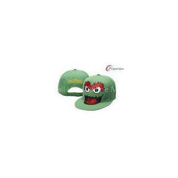 Green Sesame Street Childrens Baseball Caps Custom Embroidered Baseball Hats