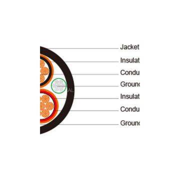 Type MP-GC Three-Conductor Mine Power Feeder Cable, CPE Sheath, 5kV ICEA S-75-381