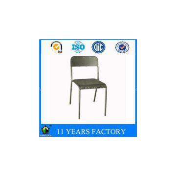 Simple Metal Industrial Plywood Seat Vintage Design Dining Chair