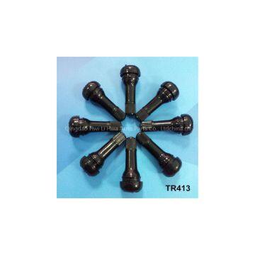 Passenger car tubeless rubber tire valve