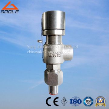 A21 Spring loaded low lift external thread type safety valve