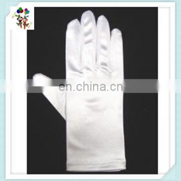 Adult White Santa Claus Christmas Cheap Satin Gloves HPC-1032