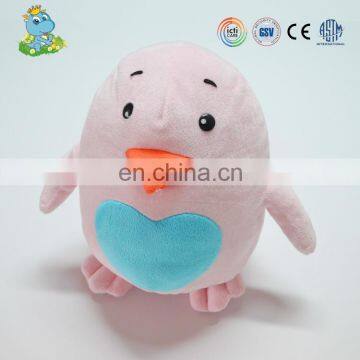 Plush Cheap Mini Chicken With Blue Heart Soft Toy Plush Toy for Child photo-2