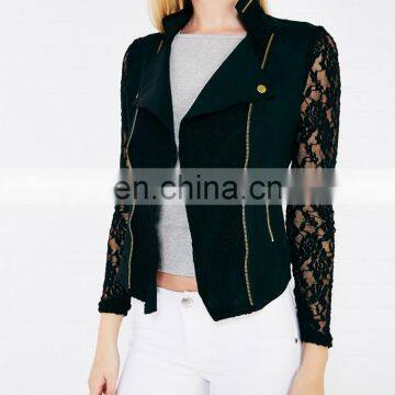 The Newest Lace Moto Jacket, black lace jacket